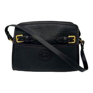 Dooney & Bourke All Weather Leather Black Pebbled Leather Bag Gold Hardware